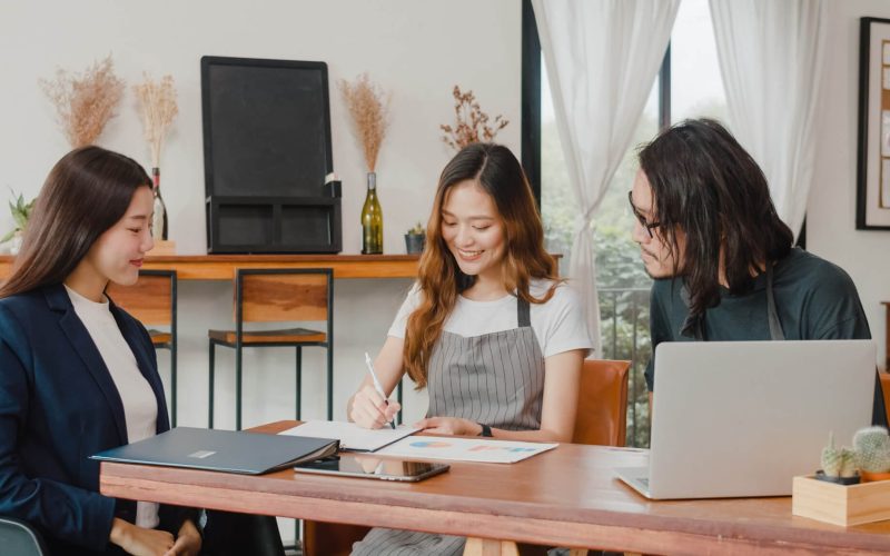 Business meeting in an office - Health Plans